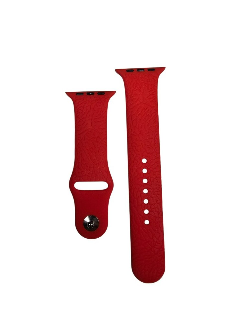Air Jordan Apple Watch Textured Silicone Sport Band (42mm/44/46/49) Red